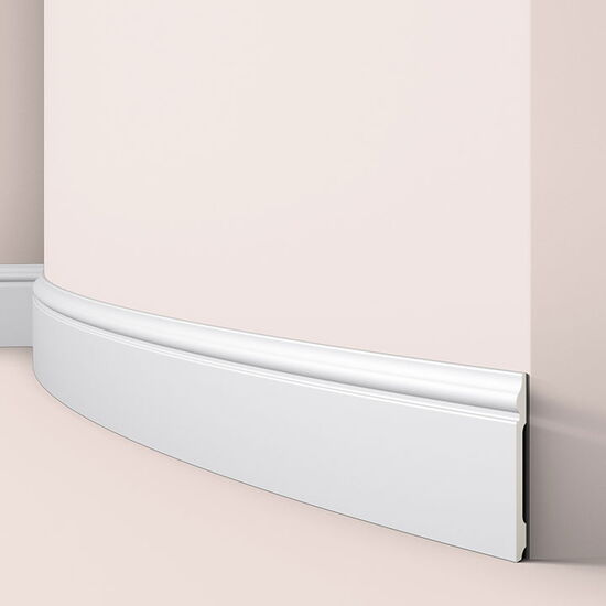 nmc FL2 WALLSTYL Sockelleiste - 2000 x 120 x 15 mm, Rad. ca. 20 cm (VE = 14m)