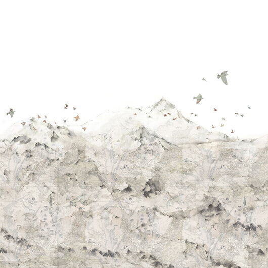 REBEL WALLS 1208793DP Paper Mountains - indiv. Digitaldruck, Motiv fortsetzbar