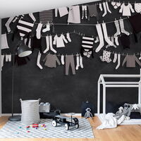 REBEL WALLS 1222732DP Laundry Day - indiv. Digitaldruck, Motiv fortsetzbar