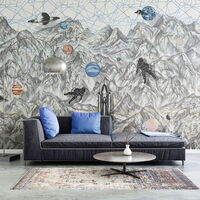 REBEL WALLS 1240331DP Moon Rock - indiv. Digitaldruck, Motiv fortsetzbar