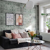 REBEL WALLS 1275685DP Oriental Tiles, Sage - indiv. Digitaldruck, Motiv fortsetzbar