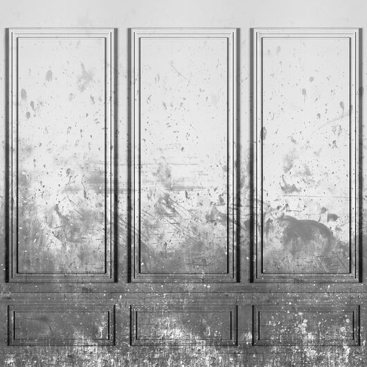REBEL WALLS 1208814DP Patinated Panels, Smoke - indiv. Digitaldruck, Motiv fortsetzbar