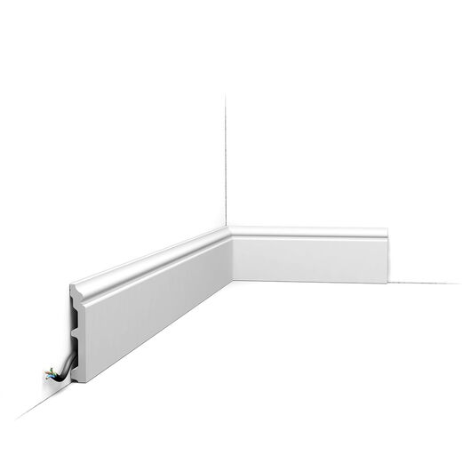 ORAC SX173-RAL9003 Sockelleiste - 200 x 1,6 x 10cm (VE = 40Mt)
