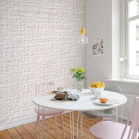 REBEL WALLS 1222672DP Note Sheets, Soft Pink - indiv. Digitaldruck, Motiv fortsetzbar