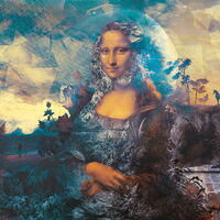 MUANCE COBALT 1260866DP - indiv. Digitaldruck - Dining with Mona