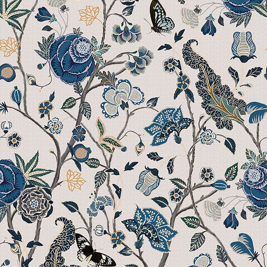 FLORAL UTOPIA 1266025 Wandbild, 4 Panele 0,5 x 2,8m (BxH) Vlies