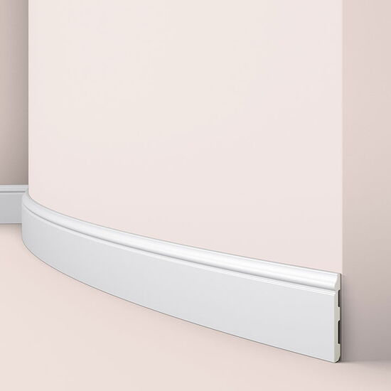 nmc FL1 WALLSTYL Sockelleiste - 2000 x 80 x 12 mm, Radius ca. 20 cm  (VE