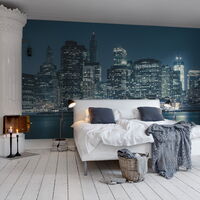 REBEL WALLS 1222397DP Big Blue Apple - indiv. Digitaldruck, Motiv fortsetzbar