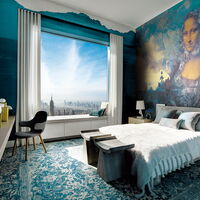 MUANCE COBALT 1260866DP - indiv. Digitaldruck - Dining with Mona