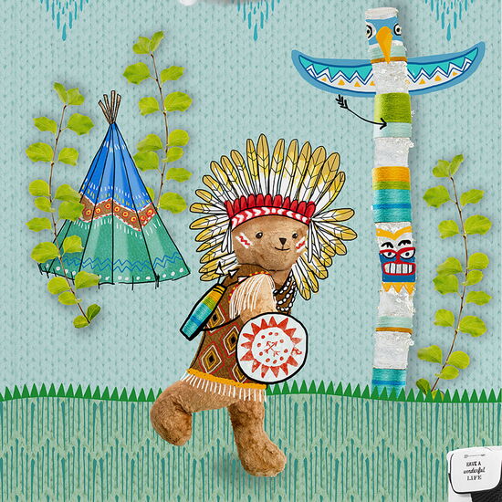 Kay&Liv - 1203105 - totem Wandbild Vlies - 4 Panels à 0,50m x 3,00