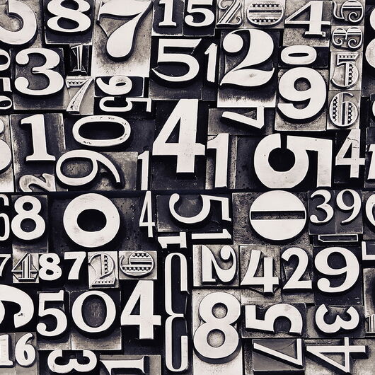 REBEL WALLS 1222387DP Sum of Numbers - indiv. Digitaldruck, Motiv fortsetzbar