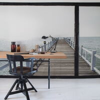 REBEL WALLS 1208771DP Hampton Pier - indiv. Digitaldruck, Motiv fortsetzbar