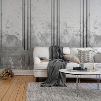 REBEL WALLS 1208814DP Patinated Panels, Smoke - indiv. Digitaldruck, Motiv fortsetzbar