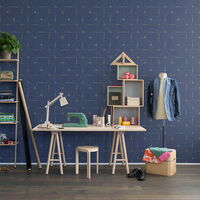 REBEL WALLS 1222694DP Perfect Fit, Royal Blue - indiv. Digitaldruck, Motiv fortsetzbar
