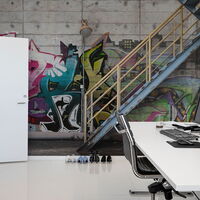 REBEL WALLS 1240344DP Stairway Graffiti - indiv. Digitaldruck, Motiv fortsetzbar