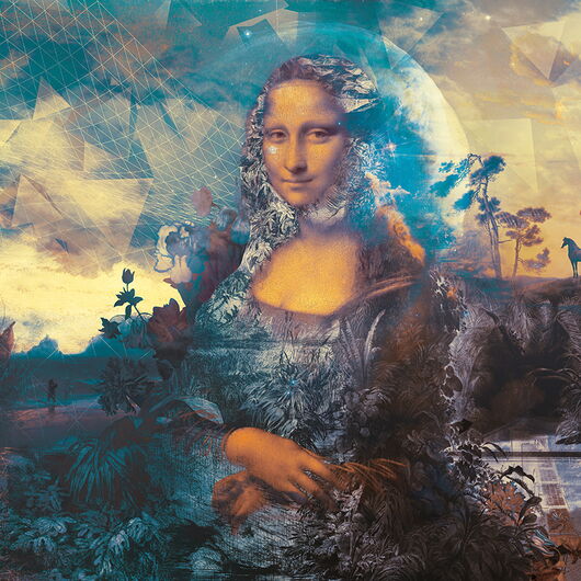 MUANCE COBALT 1260866DP - indiv. Digitaldruck - Dining with Mona