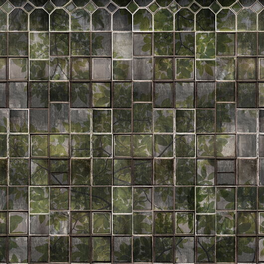 REBEL WALLS 1275690DP Cuba, Green - indiv. Digitaldruck, Motiv fortsetzbar