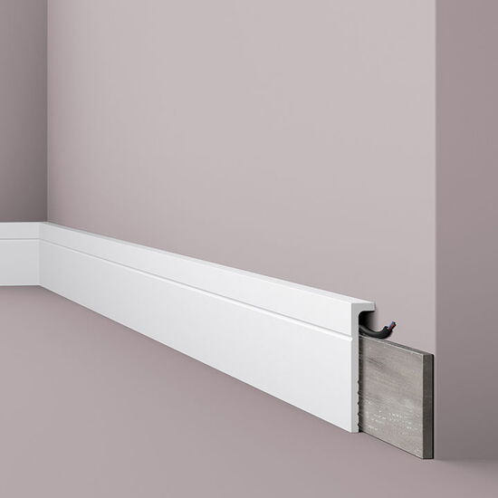 nmc CF2 WALLSTYL Abdecksockelleiste - 2000 x 110 x 22 mm (VE = 36m)