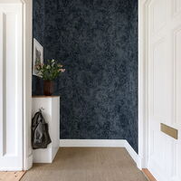 REBEL WALLS 1222901DP Twining Vines, Navy - indiv. Digitaldruck, Motiv fortsetzbar