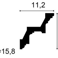 ORAC C211 Eckleiste - 200 x 11,2 x 11,6cm (VE = 18Mt)