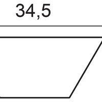ORAC W101 Wandpaneel 3D - 15 x 2,9 x 34,5cm (VE = 10St)