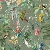 FLORAL UTOPIA 1266011 Wandbild, 4 Panele 0,5 x 2,8m (BxH) Vlies