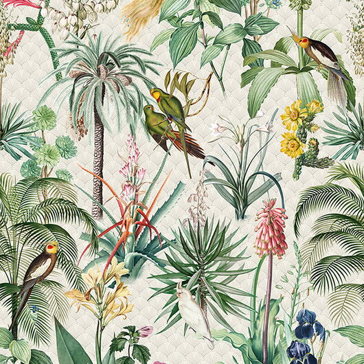 FLORAL UTOPIA 1266012 Wandbild, 4 Panele 0,5 x 2,8m (BxH) Vlies