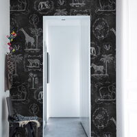 REBEL WALLS 1208786DP Animal Party, Blackboard - indiv. Digitaldruck, Motiv fortsetzbar