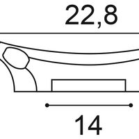ORAC K201 Kapitell - 22,8 x 6,2 x 14,9cm (VE = 8St)