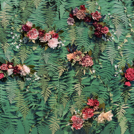 REBEL WALLS 1222847DP Unfading Flowers - indiv. Digitaldruck, Motiv fortsetzbar