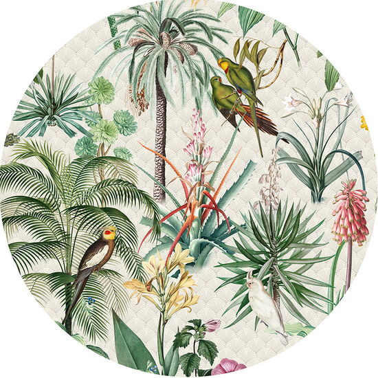 FLORAL UTOPIA 1266058 Kreis, 2 Panele, 1m Durchm. Vlies