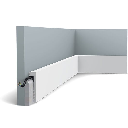 ORAC SX171-RAL9003 Sockelleiste RAL9003 - 200 x 2,2 x 10cm (VE = 40Mt)