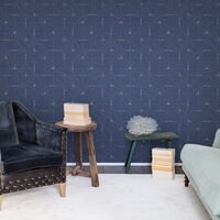 REBEL WALLS 1222694DP Perfect Fit, Royal Blue - indiv. Digitaldruck, Motiv fortsetzbar