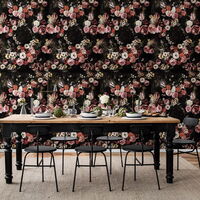 REBEL WALLS 1222749DP Briar Roses - indiv. Digitaldruck, Motiv fortsetzbar