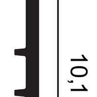 ORAC DX163-2300-RAL9003 Profil - 230 x 1,3 x 10,1cm (VE = 41,4Mt)