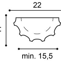ORAC K1001 Halbsäule - 22 x 11 x 199,5cm (VE = 2St)