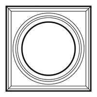 ORAC K1112 Kapitell - 36,5 x 36,5 x 30cm (VE = 1St)