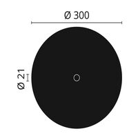 nmc R4 ARSTYL Rosette - Durchm. 300 mm (VE = 4 St.)