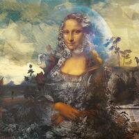 MUANCE COBALT 1260867DP - indiv. Digitaldruck - Dining with Mona