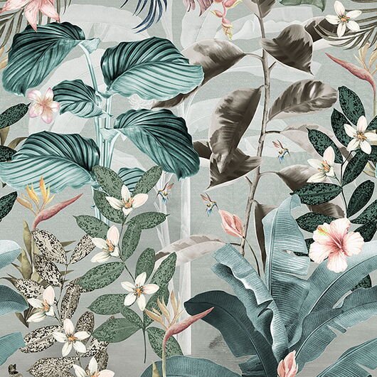 FLORAL UTOPIA 1266009 Wandbild, 4 Panele 0,5 x 2,8m (BxH) Vlies