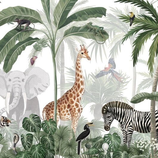 DIGITALE IMPRESSIONEN II 1364622DP - Jungle Jive - indiv. Digitaldruck auf Vlies, Bahnenbreite 45cm