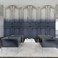 REBEL WALLS 1208844DP Parisian Panels, Dip Dye Blue - indiv. Digitaldruck, Motiv fortsetzbar