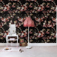 REBEL WALLS 1222749DP Briar Roses - indiv. Digitaldruck, Motiv fortsetzbar