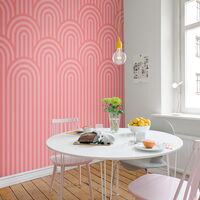 REBEL WALLS 1222906DP Happy Hills, Bubble Gum - indiv. Digitaldruck, Motiv fortsetzbar