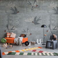 REBEL WALLS 1240346DP Concrete Art, Swallow - indiv. Digitaldruck, Motiv fortsetzbar