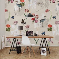 FLORAL UTOPIA 1266040 Wandbild, 4 Panele 0,5 x 2,8m (BxH) Vlies