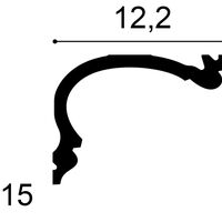 ORAC C341 Eckleiste - 200 x 12,2 x 8,8cm (VE = 16Mt)