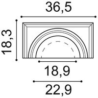ORAC K1111 Halbes Kapitell - 36,5 x 18,3 x 30cm (VE = 2St)