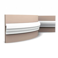 ORAC P7070 Wandleiste - 200 x 2,2 x 7,4cm (VE = 32Mt)