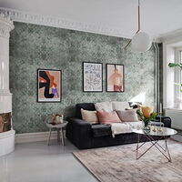 REBEL WALLS 1275685DP Oriental Tiles, Sage - indiv. Digitaldruck, Motiv fortsetzbar